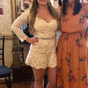 Alexis Long Sleeve Lace Romper